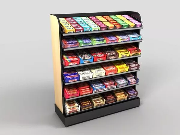 Candy Display Rack 3d model Candy Display Rack 3d model
