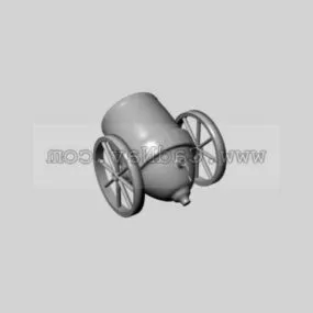 Old Cannon 3d model