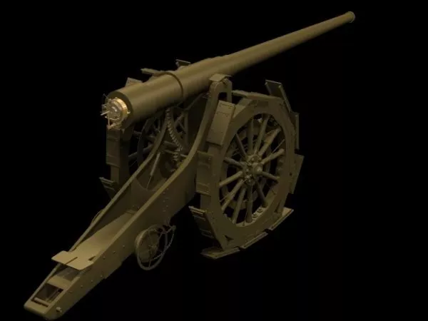 Cannone Da 149a Heavy Gun 3d model Cannone Da 149a Heavy Gun 3d model
