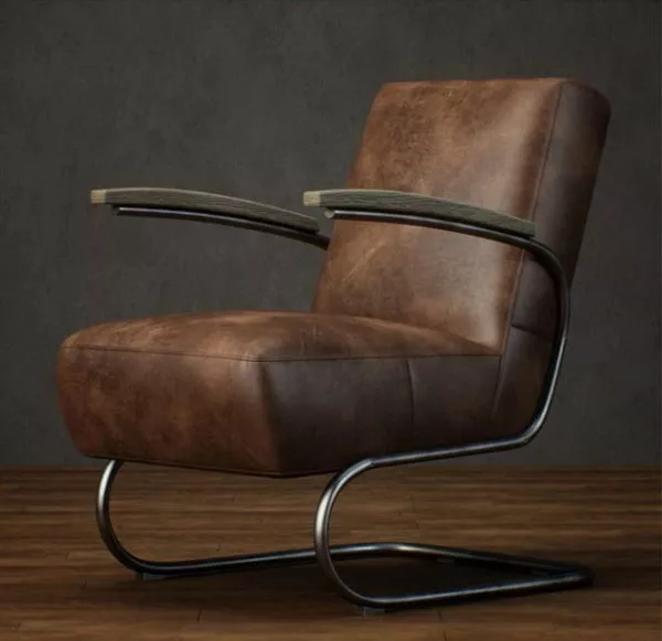 Cantilever Leather Armchair 3d model Cantilever Leather Armchair 3d model