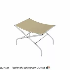 Canvas Folding Stool Furniture 3d model