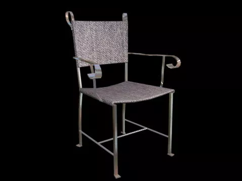 Canvas Lawn Chair 3d model Canvas Lawn Chair 3d model