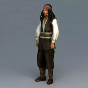 Captain Jack Sparrow 3d model