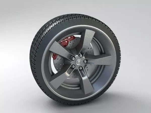 16inch Sports Car Tire 3d model