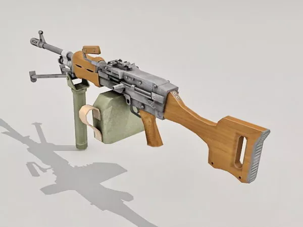 Car Mounted Machine Gun 3d model Car Mounted Machine Gun 3d model