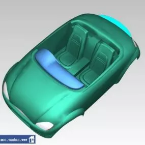 Cartoon Car Shell 3d model