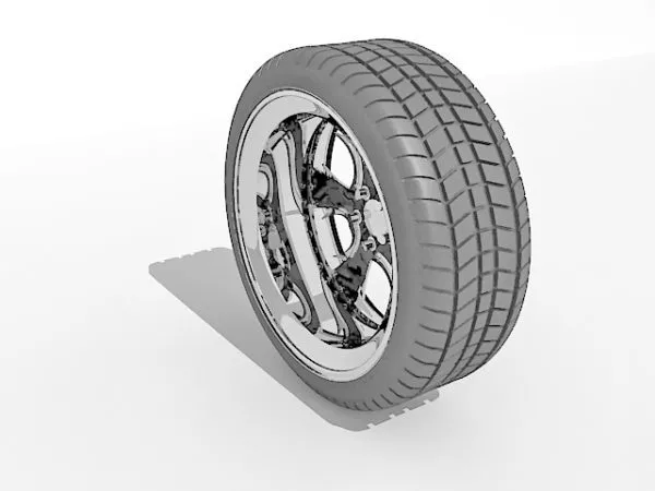 16inch Sports Car Tire 3d model