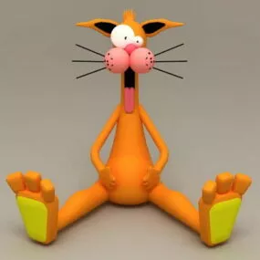 Cartoon Animal Doll 3d model