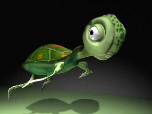 Cartoon Baby Turtle 3d model Cartoon Baby Turtle 3d model