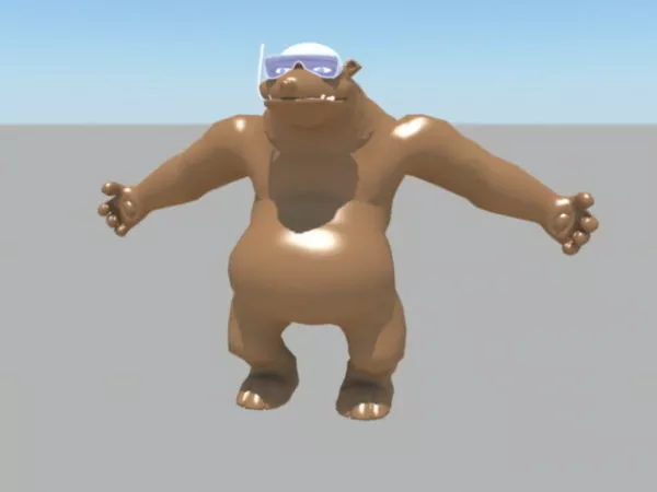 Cartoon Bear Rig 3d model Cartoon Bear Rig 3d model