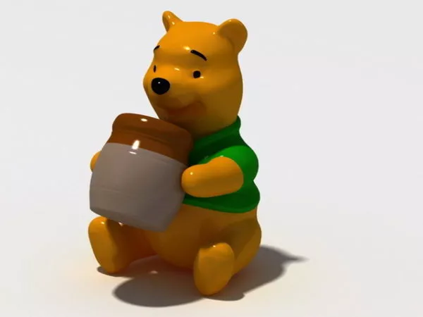 Cartoon Bear Statue 3d model Cartoon Bear Statue 3d model
