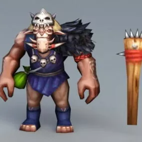 Cartoon Beast Warrior 3d model
