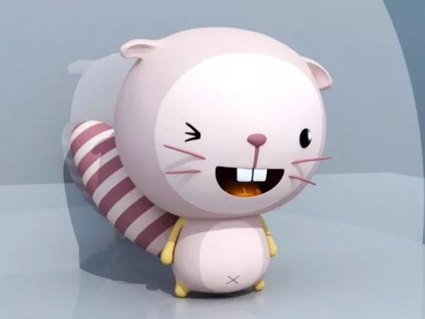 Cartoon Beaver Character 3d model Cartoon Beaver Character 3d model