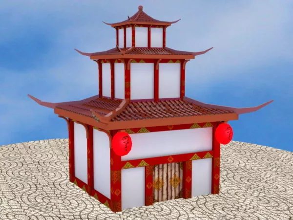 Ruines Ancient Building 3d model