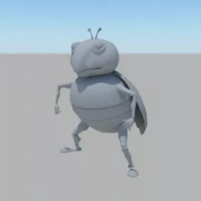 Cartoon Cockroach 3d model