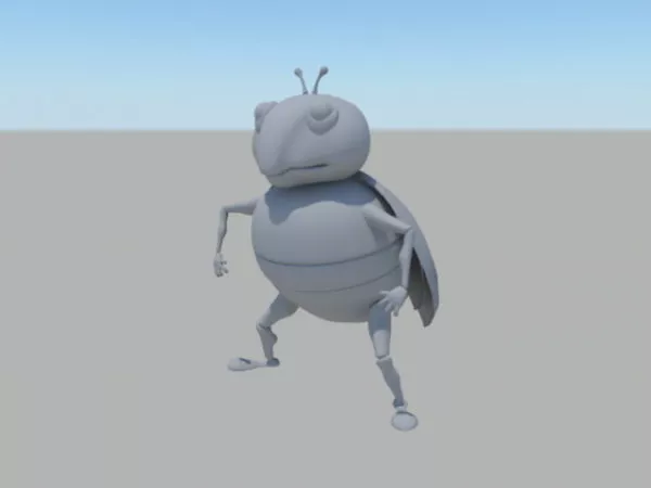 Bug With Skull 3d model
