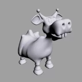 Cartoon Cow 3d model