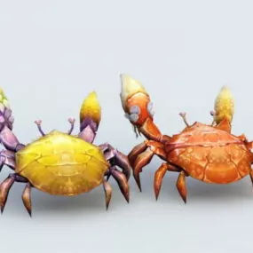 Cartoon Crab 3d model