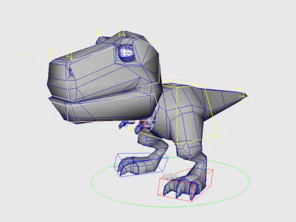 Cartoon Dinosaur Rig 3d model Cartoon Dinosaur Rig 3d model