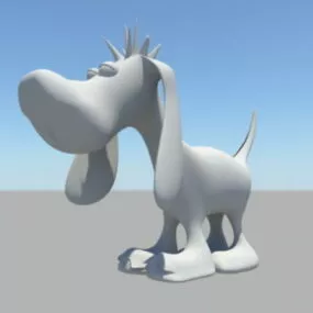 Cartoon Dog Character 3d model