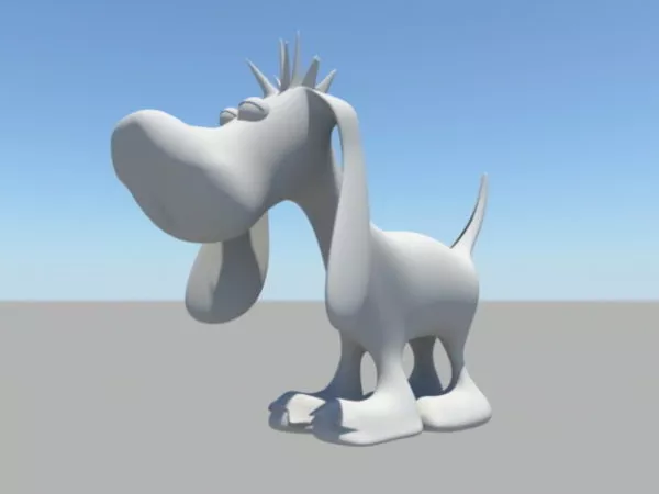 Husky Dog Rigged 3d model