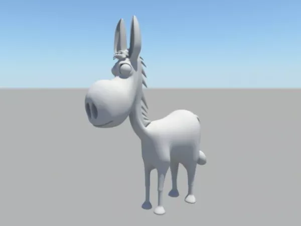 Cartoon Donkey 3d model Cartoon Donkey 3d model