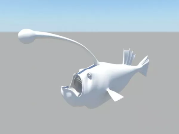 Cartoon Fish Monster 3d model Cartoon Fish Monster 3d model