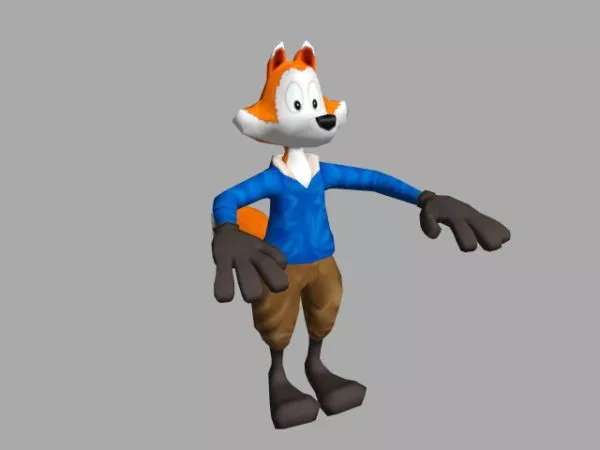 Cartoon Fox 3d model Cartoon Fox 3d model