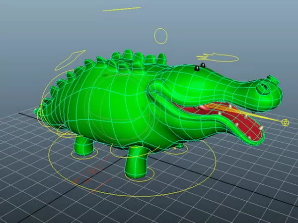 Figurine Of Crocodile 3d model