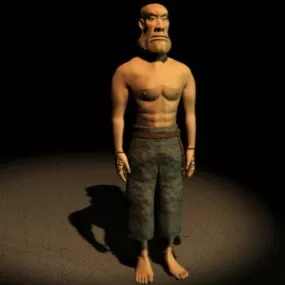 Cartoon Man Standing 3d model