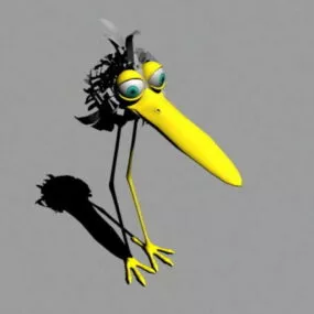 Cartoon Nestling 3d model