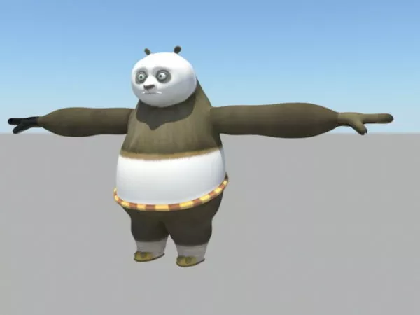 Cartoon Panda 3d model Cartoon Panda 3d model