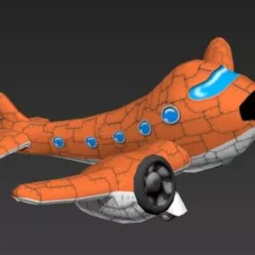 Cartoon Plane 3d model