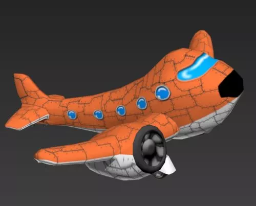 Cartoon Plane 3d model Cartoon Plane 3d model