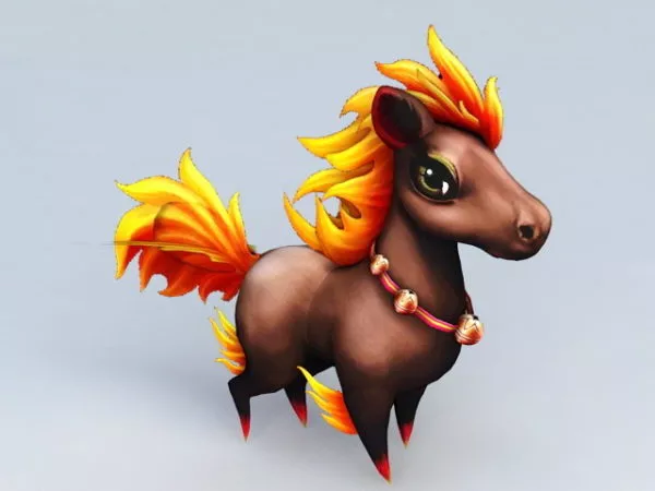 Bay Horse 3d model