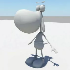 Cartoon Puppy 3d model