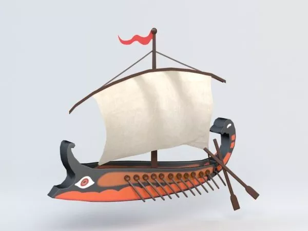 Cartoon Ship 3d model Cartoon Ship 3d model