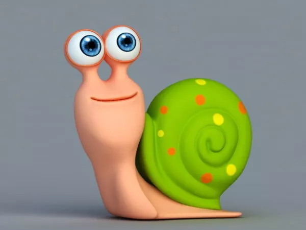 Cartoon Snail Character 3d model Cartoon Snail Character 3d model