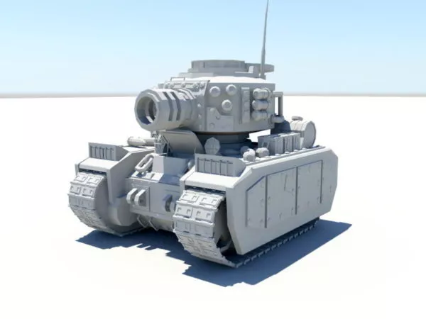 Cartoon Tank 3d model Cartoon Tank 3d model
