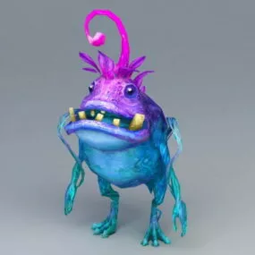Cartoon Tiny Monster 3d model