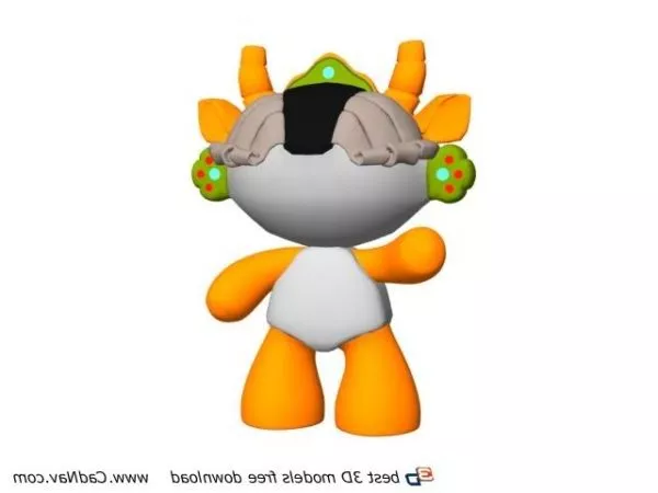 Cartoon Toys Beijing Olympic Mascot 3d model Cartoon Toys Beijing Olympic Mascot 3d model