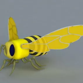 Cartoon Wasp 3d model