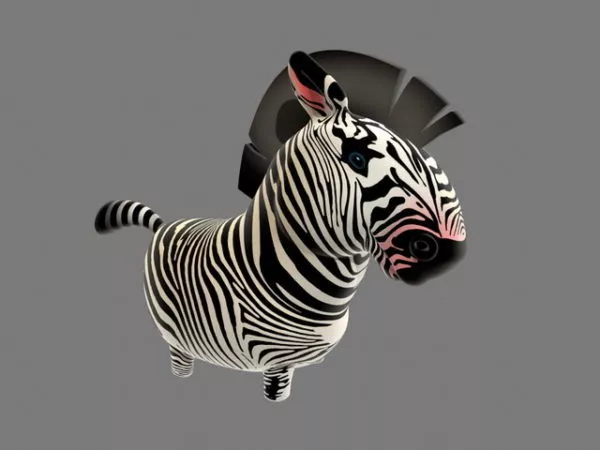 Zebra Rigged 3d model