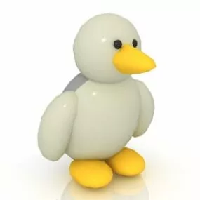 Cartoon Baby Bird Character 3d model
