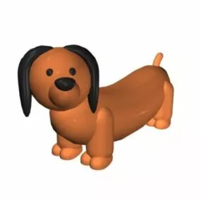 Toy Cartoon Baby Dog 3d model