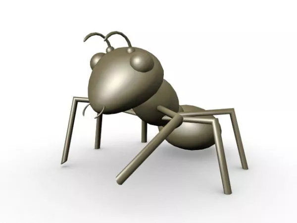 Lowpoly Black Ant 3d model