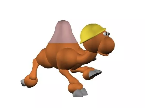 Cartoon Camel Worker Toy 3d model Cartoon Camel Worker Toy 3d model