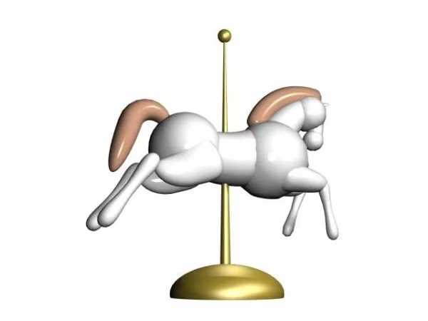 Carousel Playground Equipment 3d model