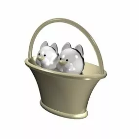Cartoon Cat Toy 3d model