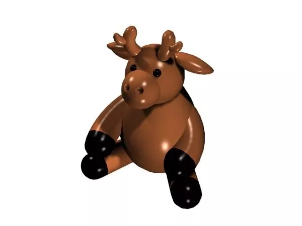 Cartoon Deer Toy 3d model Cartoon Deer Toy 3d model